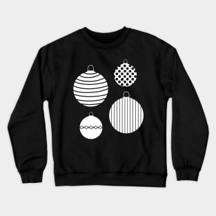 White Christmas Baubles Crewneck Sweatshirt